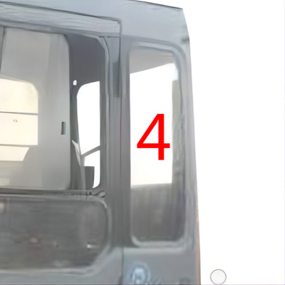 Posizione NO.4 della parte posteriore di Glass Left Door dell'escavatore di HITACHI del PUNTO