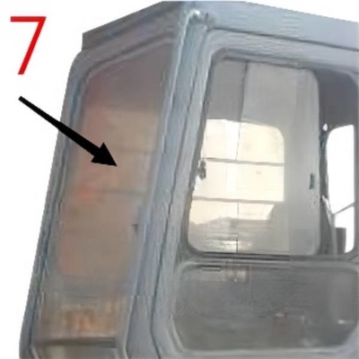 La posizione No.7 di Glass Right Side dell'escavatore di EX-1 EX120-1 EX200-1 HITACHI ha temperato il vetro