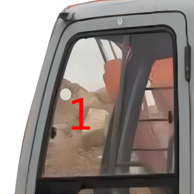 posizione NO.1 della porta di Windscreen Replacement Left dell'escavatore temperata 5mm