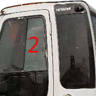 Posizione NO.2 della porta di Window Replacement Left dell'escavatore di HITACHI