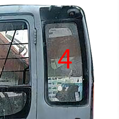 Posizione posteriore NO.4 della porta sinistra della sostituzione di Tempered Glass Window dell'escavatore