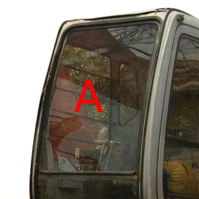 Escavatore Glass Front Up Windshield Window Glass dell'OEM HITACHI
