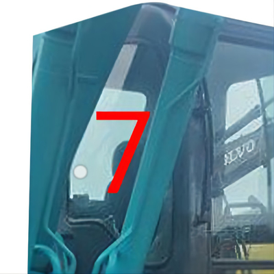 Il parabrezza di posizione NO.7 di Glass Right Side dell'escavatore di SK-6 SK-8 SK230-6 KOBELCO ha temperato il vetro