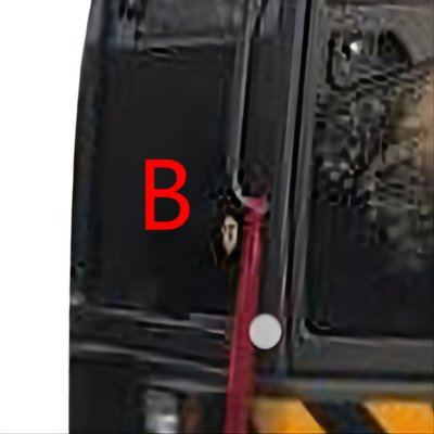 L'iso di Windscreen Replacement dell'escavatore di VOLVO ha temperato la finestra di vetro Front Down Position B