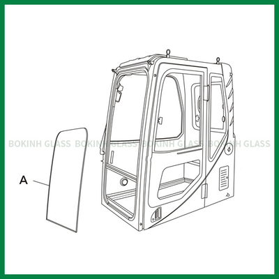 Vetro su ordinazione 5mm Front Up Position spesso A del parabrezza di BOKINH