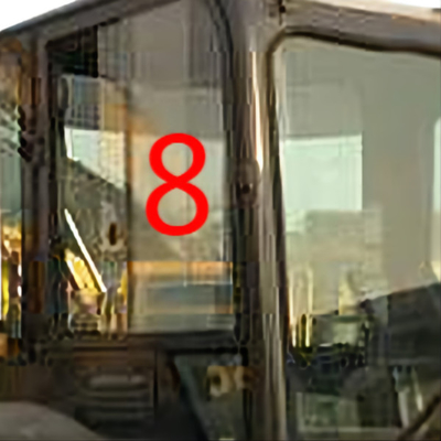 Posizione laterale No.8 di Window Replacement Right dell'escavatore di KOMATSU PC55MR del PUNTO