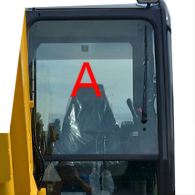Il vetro della carrozza di KOMATSU dell'escavatore PC56-7 ha temperato densamente il parabrezza Front Glass 5MM