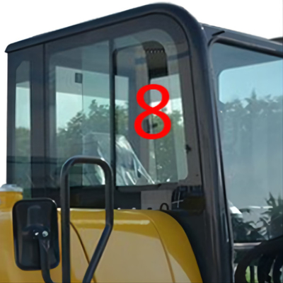 Posizione laterale No.8 di Window Replacement Right dell'escavatore di PC56-7 PC56 KOMATSU