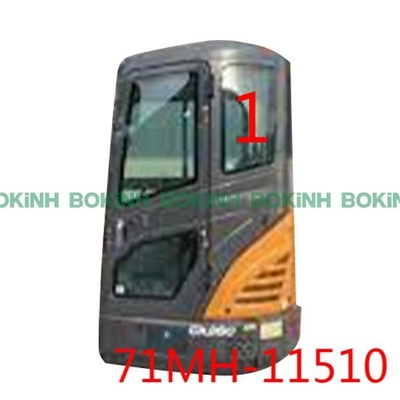 La posizione superiore NO.1 della parte di sinistra di 71MH-11510 HYUNDAI Front Glass Excavator Cab Window ha temperato
